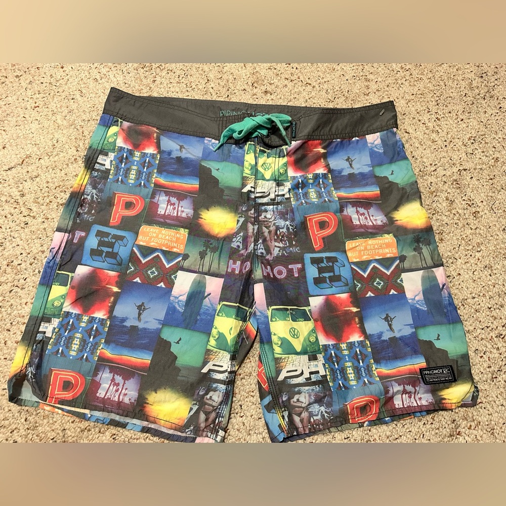 Colorful Graphic Men Shorts